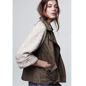 Hei Hei Anthropologie Army Green Jacket